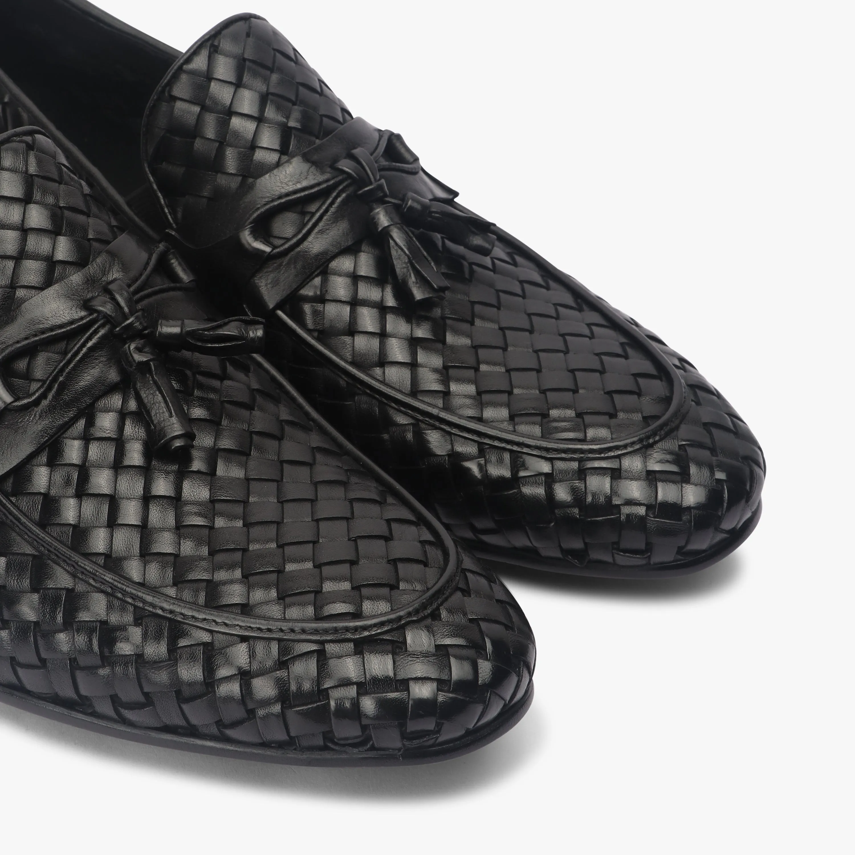 Hand Woven Tassle Moccasins
