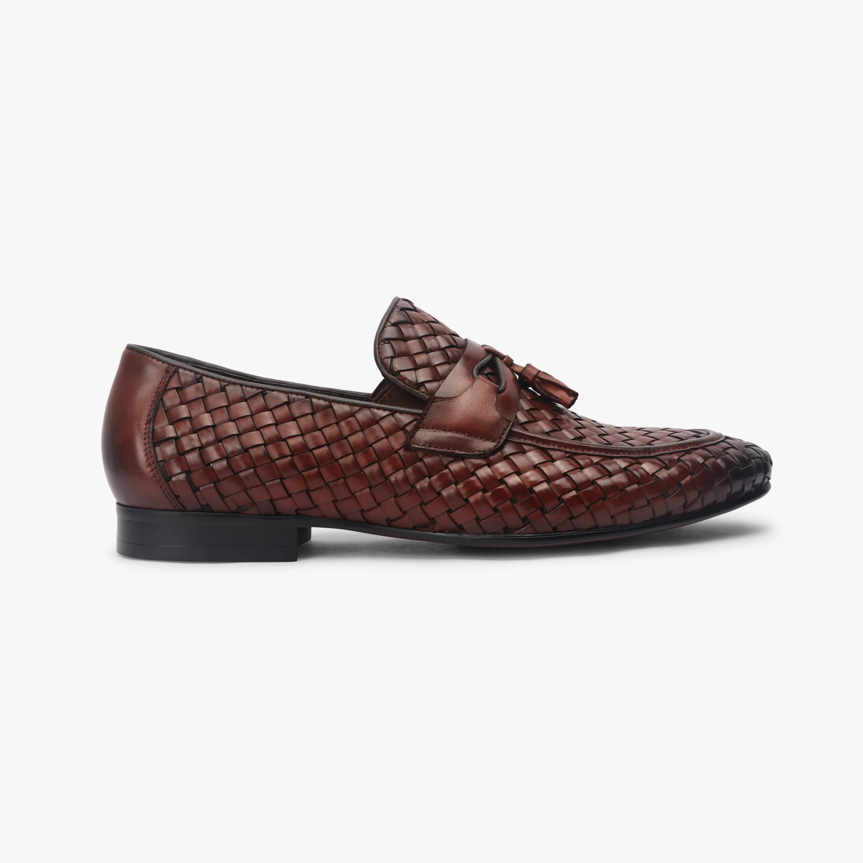 Hand Woven Tassle Moccasins