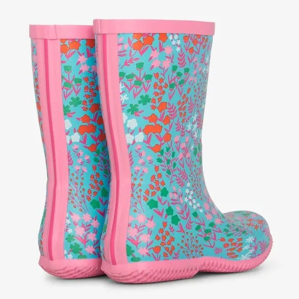 Hatley Kids - ditsy floral packable rain boots