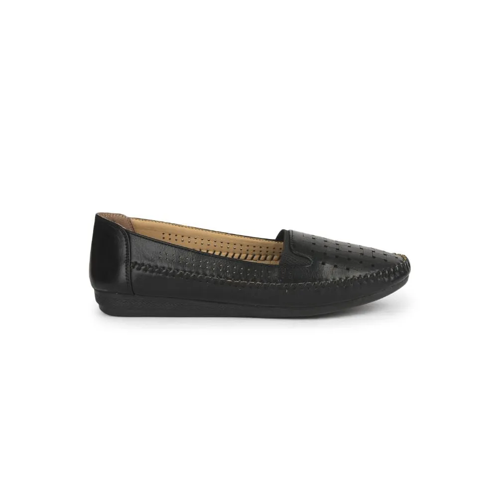 Healers Fashion (Black) Ballerina Shoes For Ladies DST-08 By Liberty