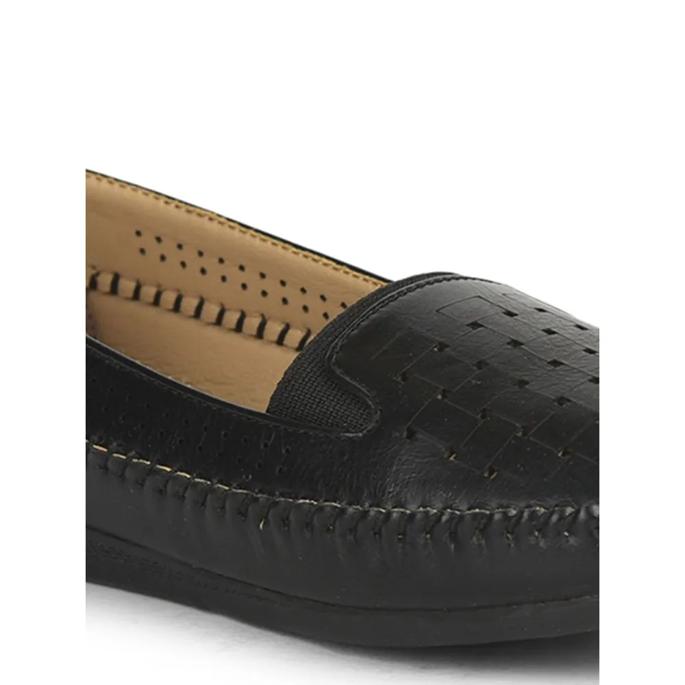 Healers Fashion (Black) Ballerina Shoes For Ladies DST-08 By Liberty