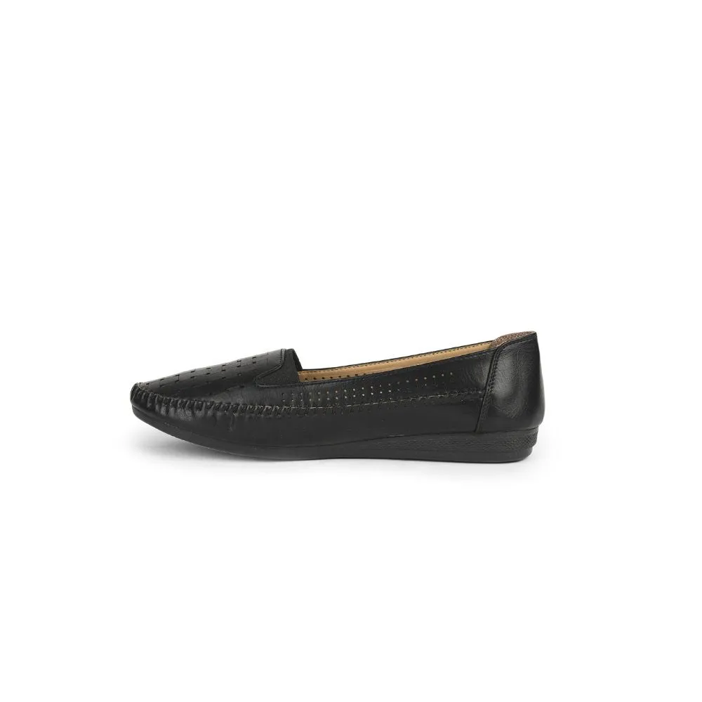 Healers Fashion (Black) Ballerina Shoes For Ladies DST-08 By Liberty
