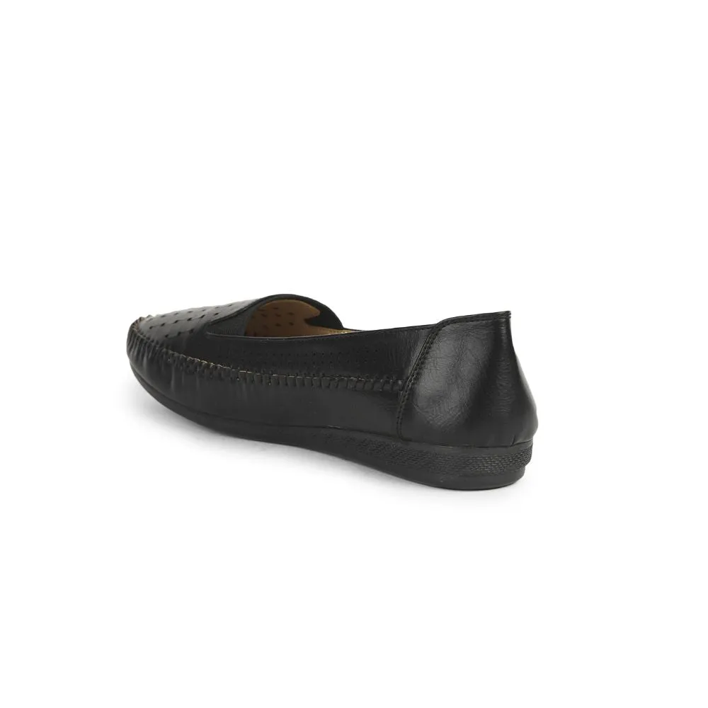 Healers Fashion (Black) Ballerina Shoes For Ladies DST-08 By Liberty
