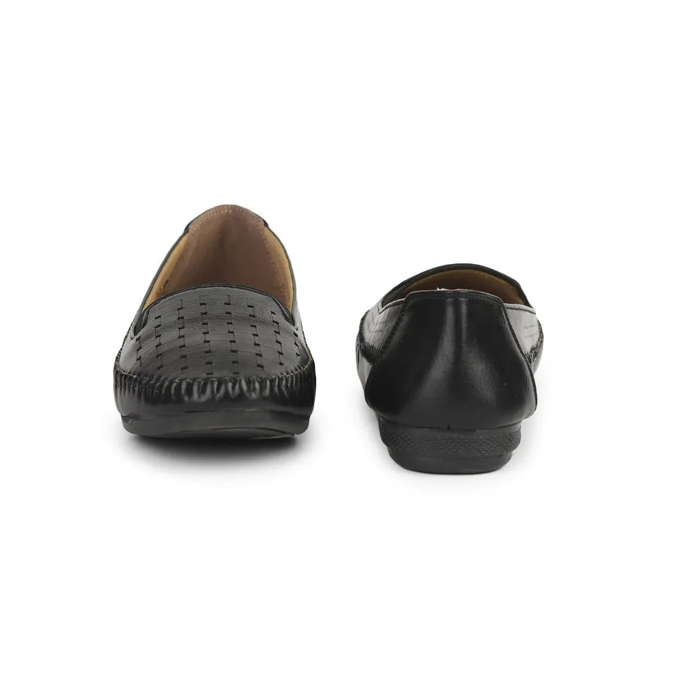 Healers Fashion (Black) Ballerina Shoes For Ladies DST-08 By Liberty
