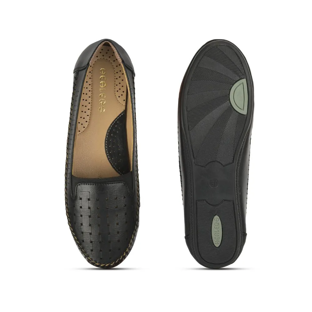Healers Fashion (Black) Ballerina Shoes For Ladies DST-08 By Liberty