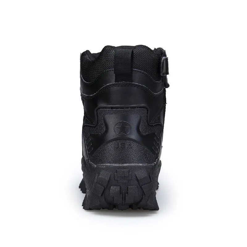High Top Mil-Tac Army Shoes Side Zip Boots Military Tactical Work Boots  | 1201