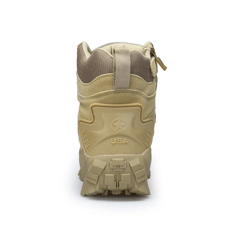 High Top Mil-Tac Army Shoes Side Zip Boots Military Tactical Work Boots  | 1201