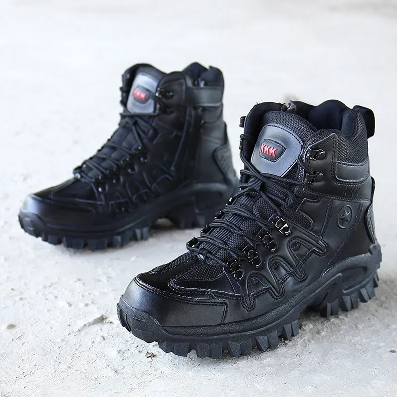 High Top Mil-Tac Army Shoes Side Zip Boots Military Tactical Work Boots  | 1201