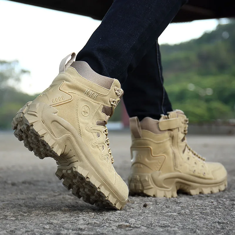 High Top Mil-Tac Army Shoes Side Zip Boots Military Tactical Work Boots  | 1201