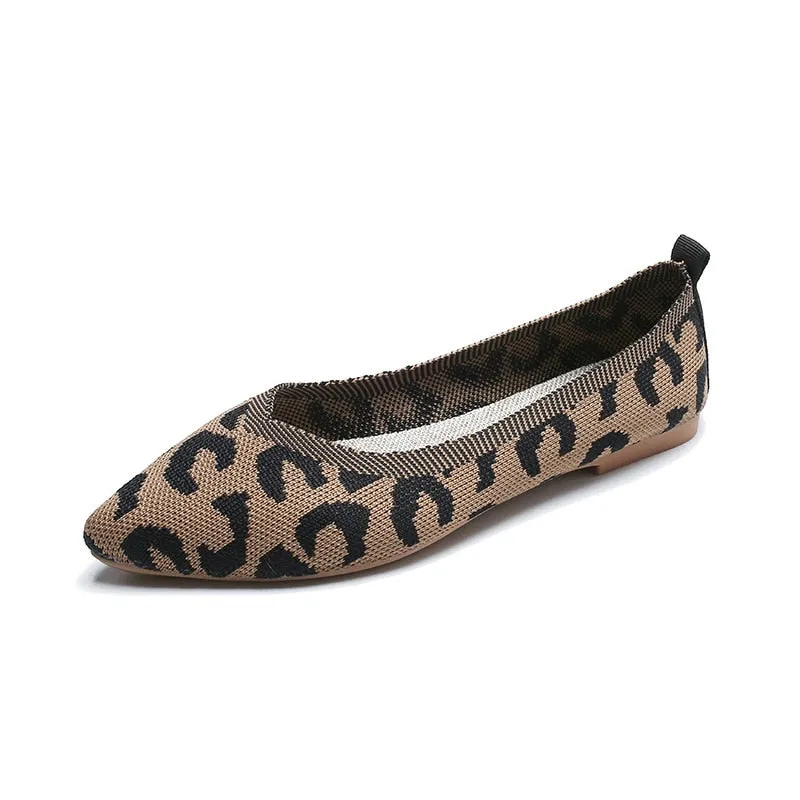 Hnzxzm New Braided Brief Shoes Women Soft Bottom Shallow Pointed Toe Elasticity Flat Bottom Solid Color Hollow Korean Light Loafers