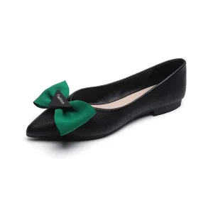 Hnzxzm Spring Summer Fashion Flats for Women Single Shoes Pointed toe Office Lady Boat Shoes Ladies Ballet Flats Plus Size 42 A4753