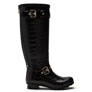 Holland Cooper Ladies Zip Chelsea Croc Wellington