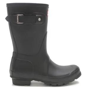 Hunter Original Short Wellies Black Womens Rainboots - UK 4