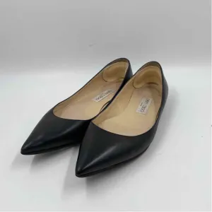Jimmy Choo Women's Shoe Size 7.5 Black Solid Flats