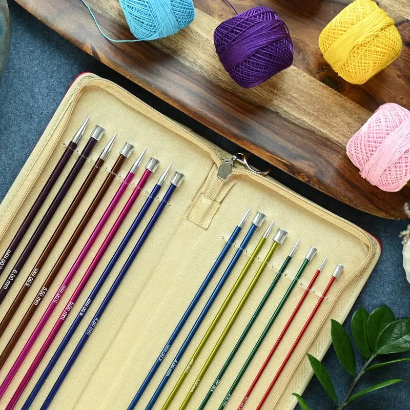 KnitPro Zing Straight Single Pointed Needles Set 25 cm (47405)