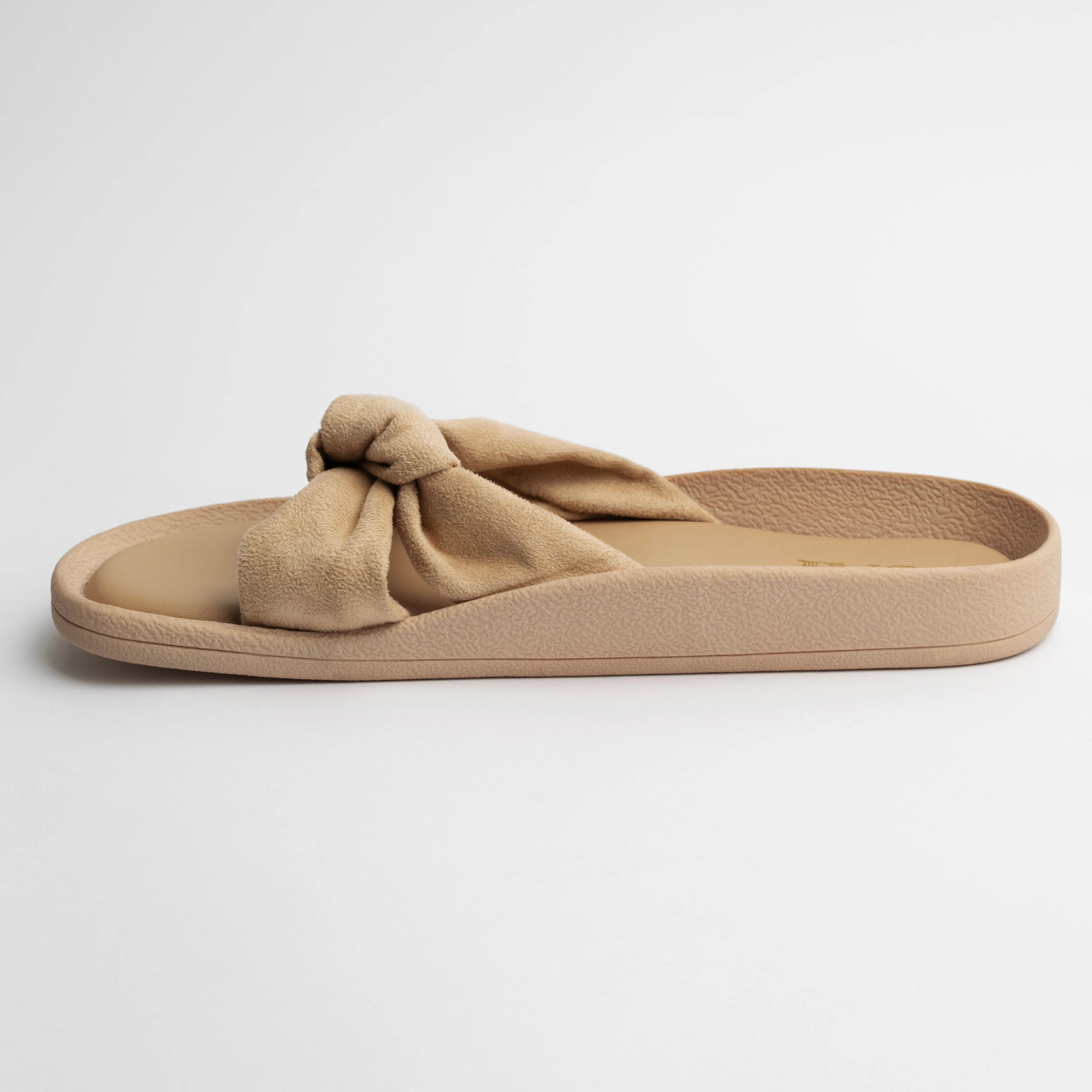 Knot Me Beige Slides