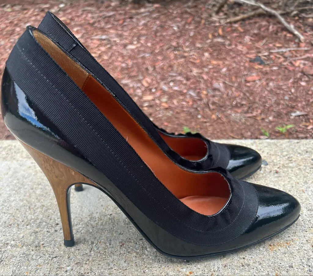 Lanvin Patent Leather Heels - Size 39.5