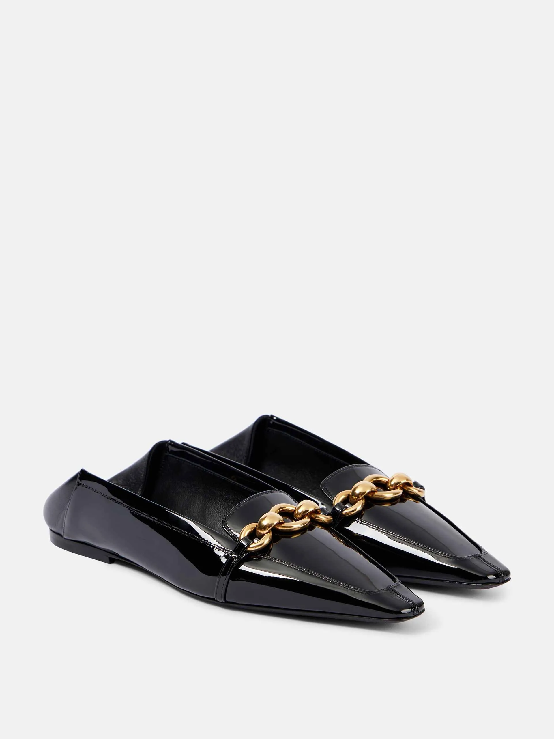 Le Maillon convertible patent leather mules