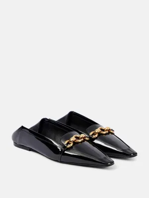 Le Maillon convertible patent leather mules