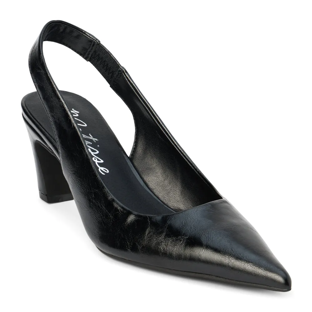 Leona Pointed Toe Sling Back Pumps