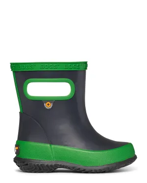 Little Kid's Skipper Solid Rain Boot - Navy/Green