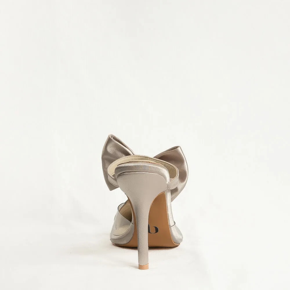 Lunara - Cream Satin - Street Sole