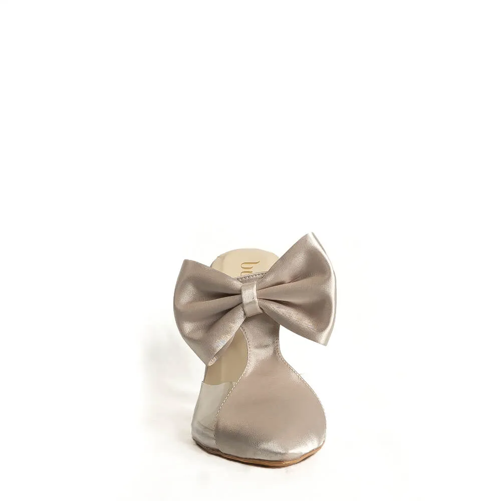 Lunara - Cream Satin - Street Sole