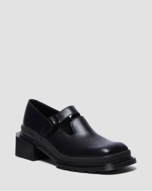 Maybole Square Toe Leather Mary Jane Shoes