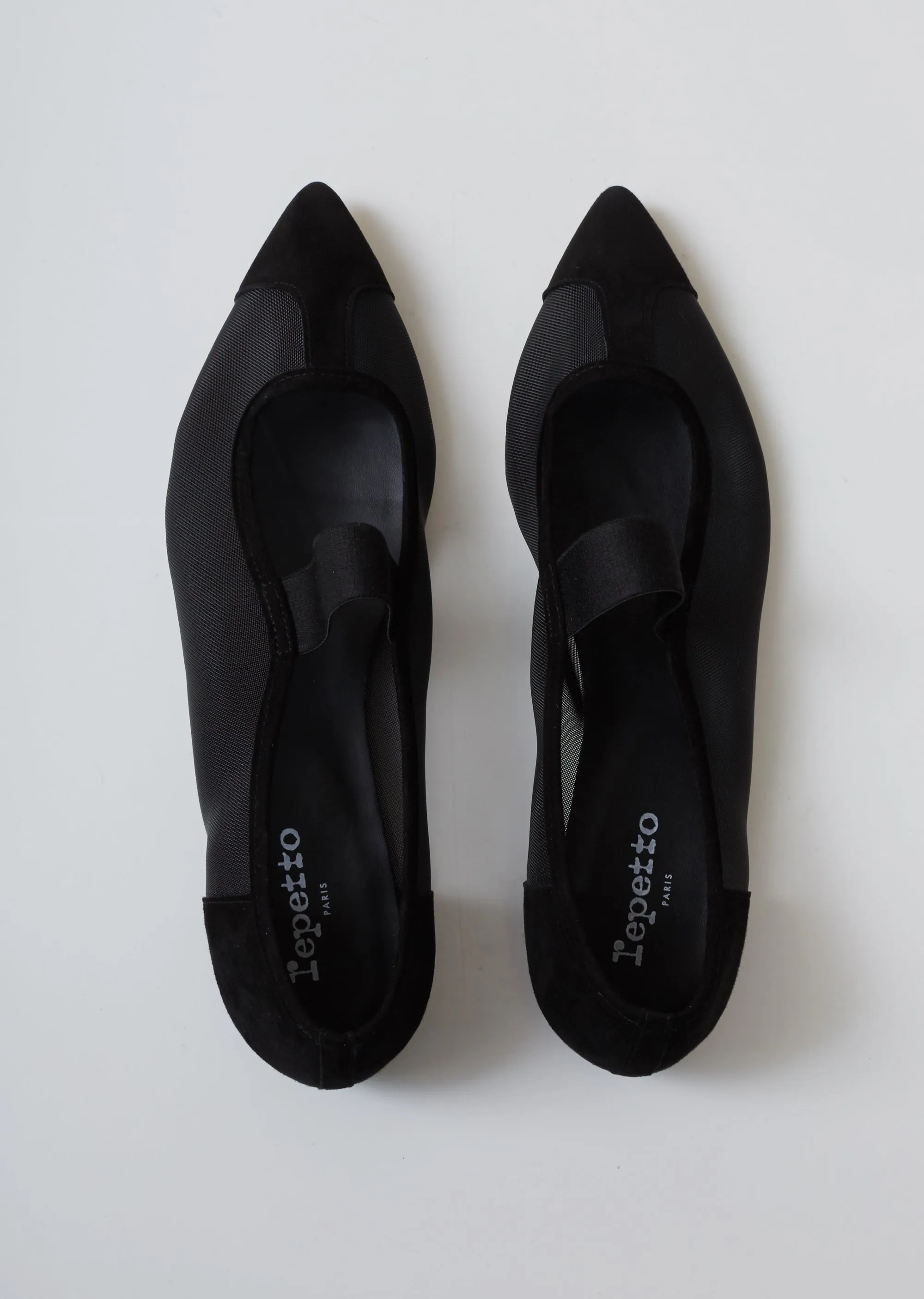 Mel Pointy Mesh Ballerina