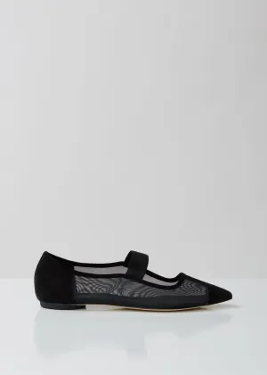 Mel Pointy Mesh Ballerina