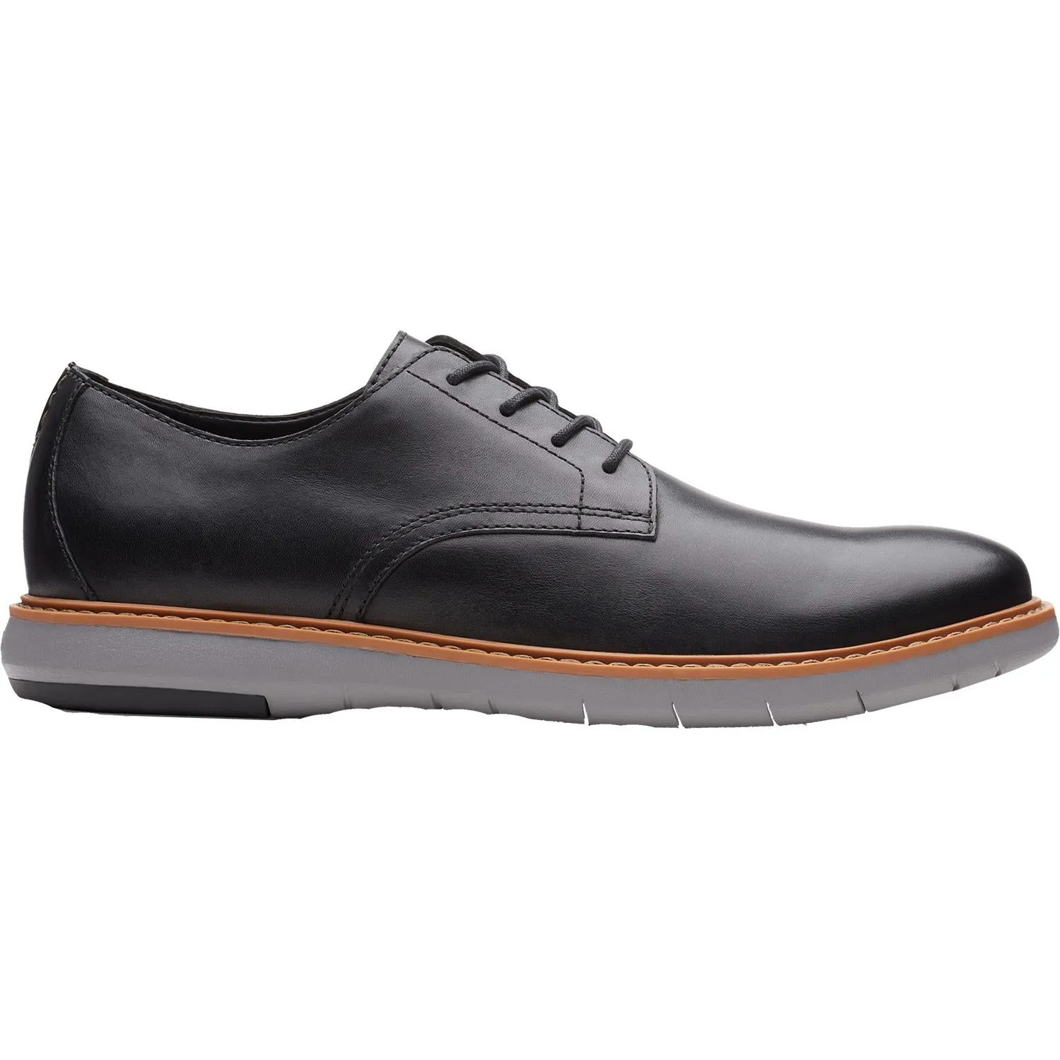 Men's Clarks Draper Lace Black Leather