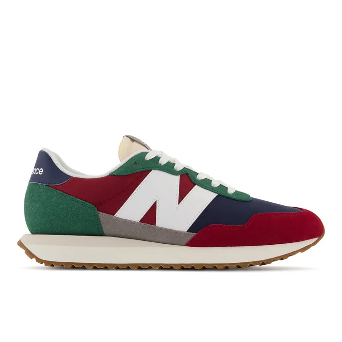 Mens New Balance 237 Nb Scarlet/Team Forest Green