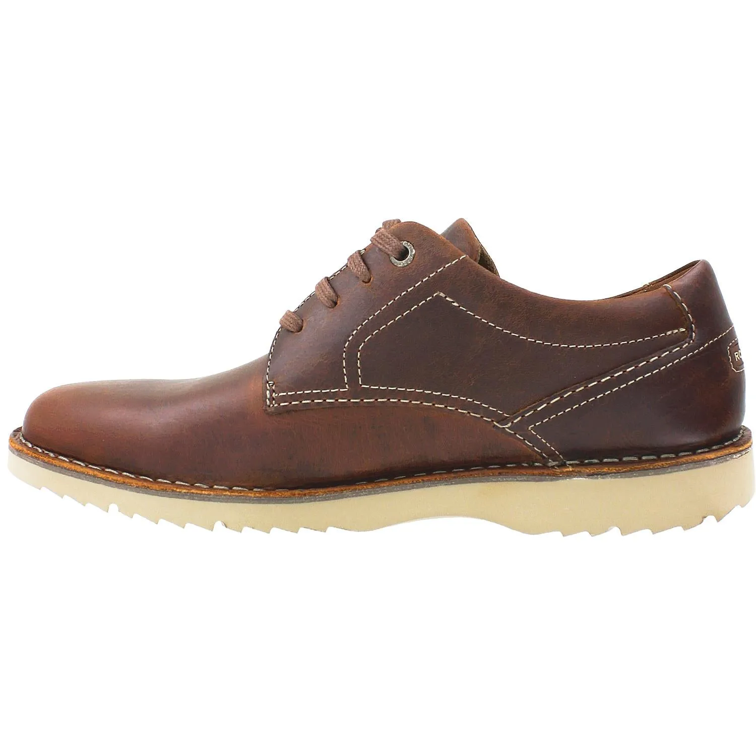 Men's Rockport Cabot Point Plain Toe Brown Leather