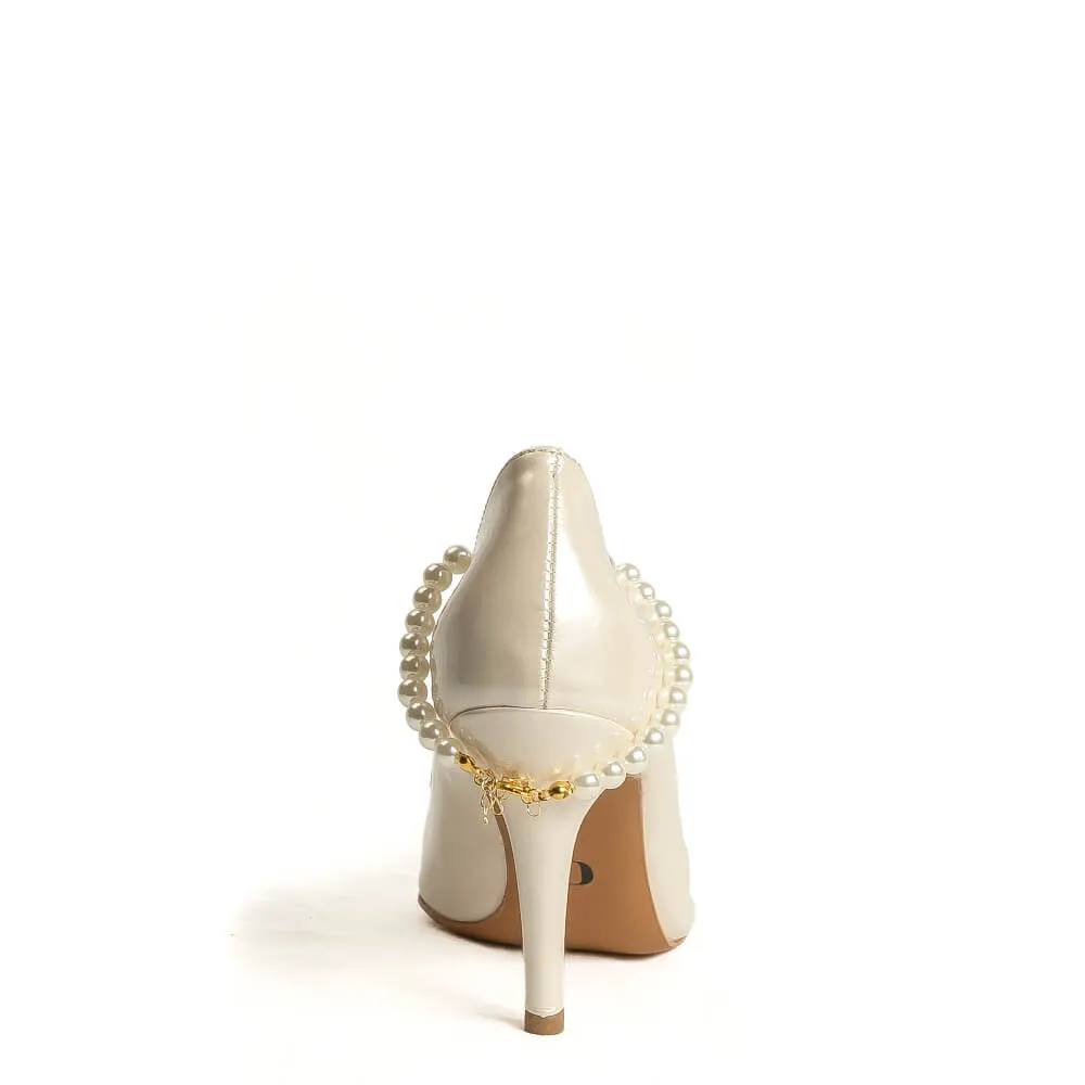 Mihrimah - Ivory Vegan Leather - Street Sole
