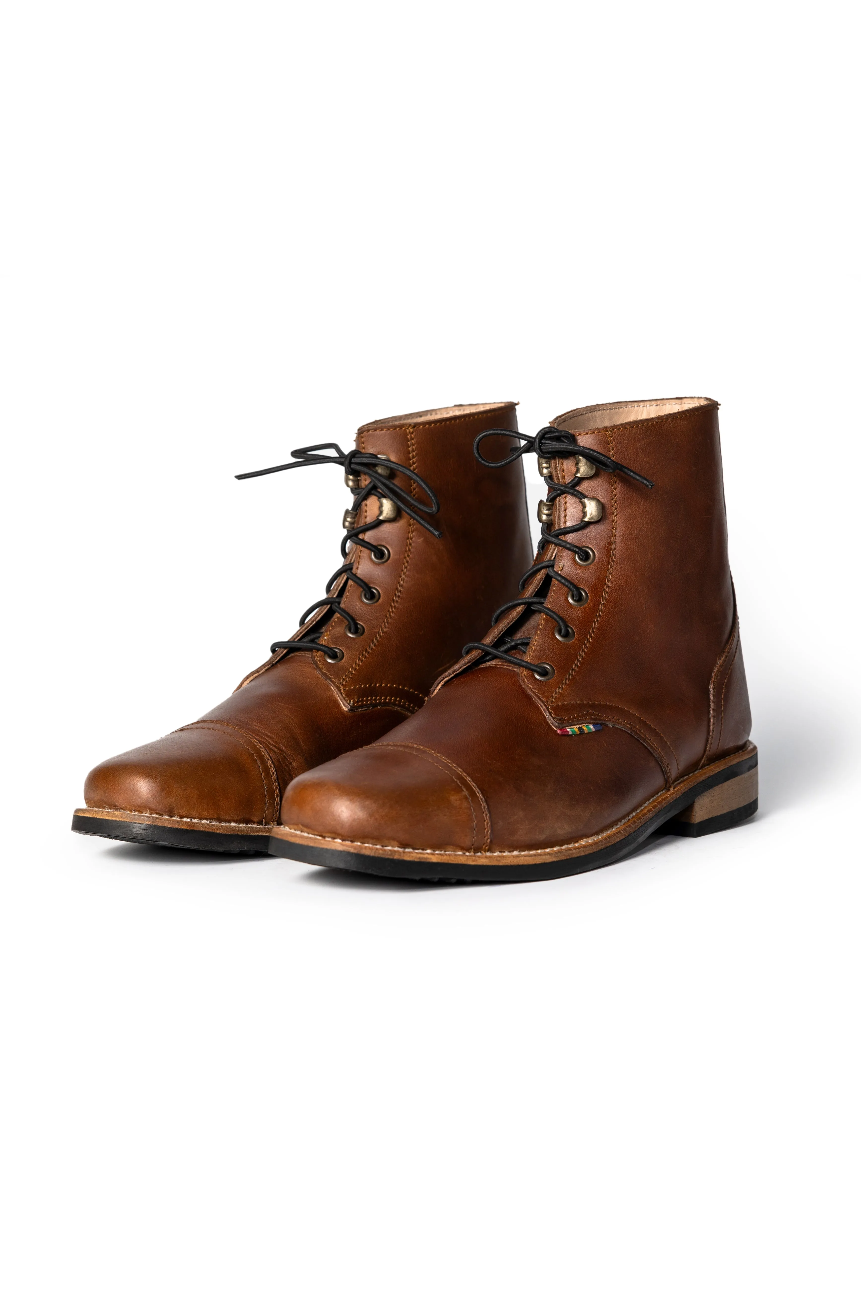 Miro Combat  Leather Boots