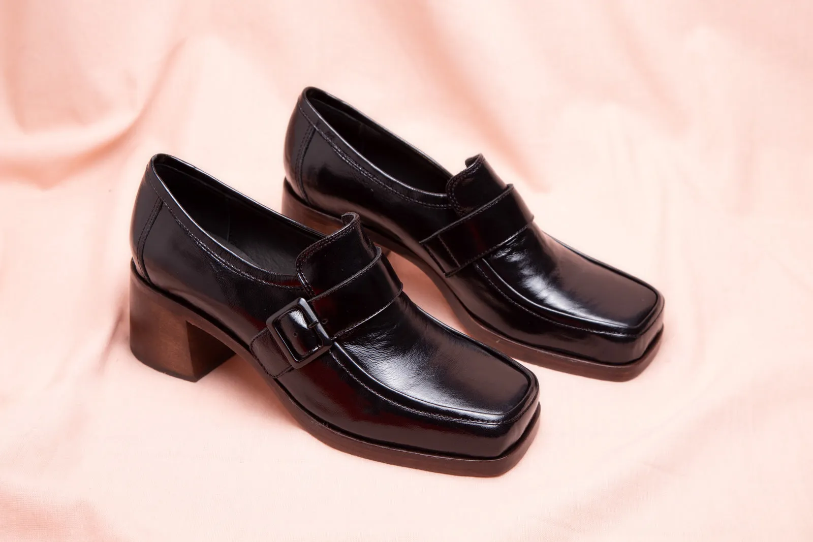 Moccasin High Heel Frida 7456 Black