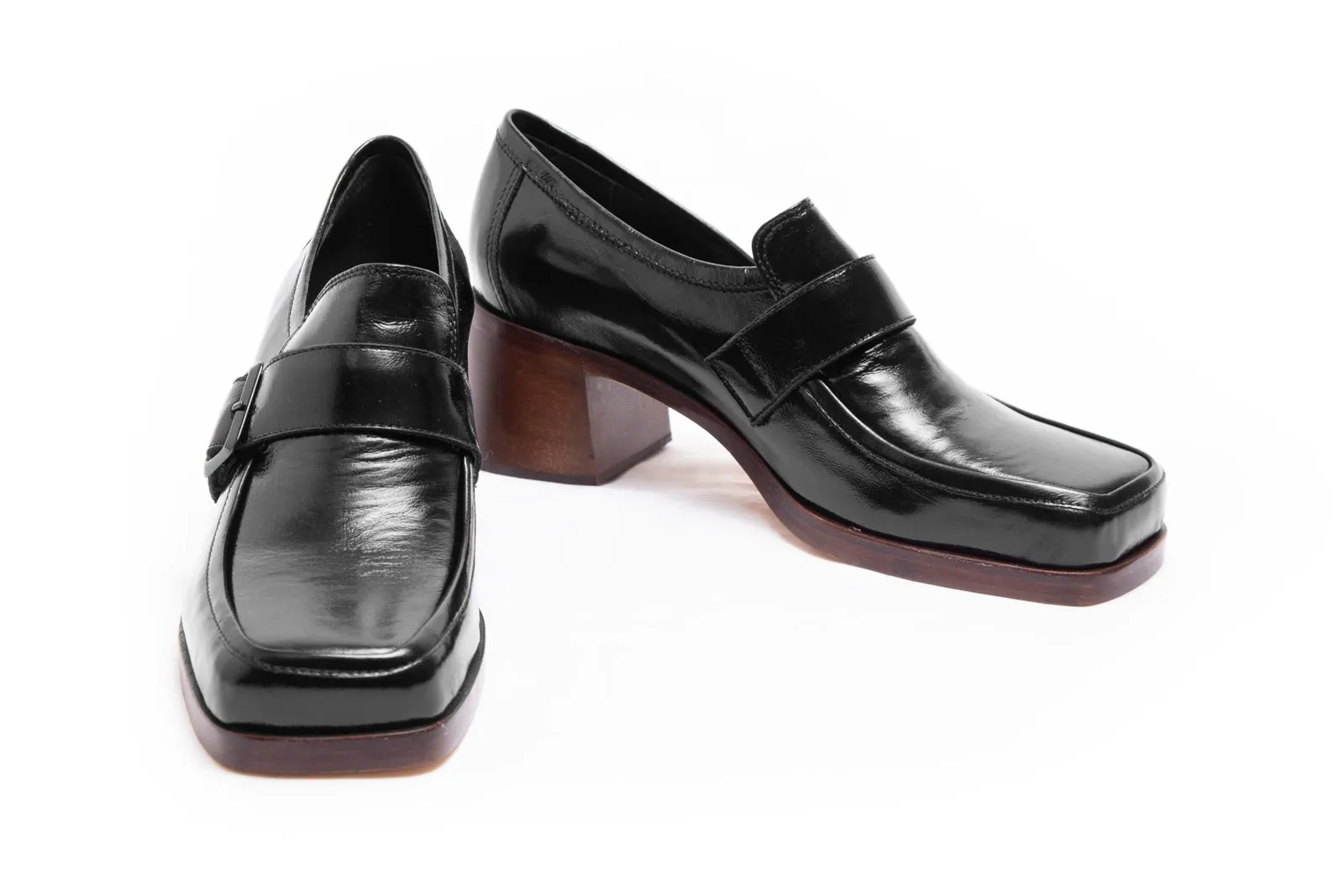 Moccasin High Heel Frida 7456 Black