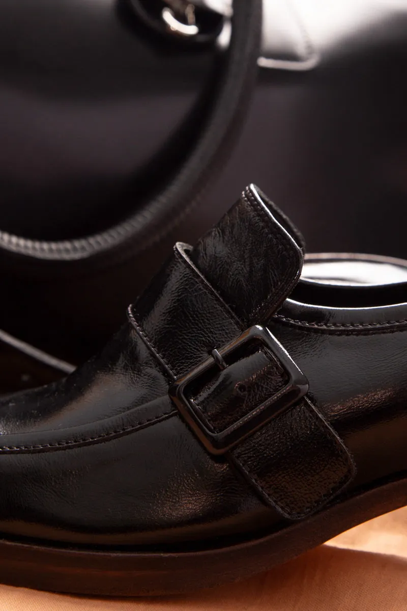 Moccasin High Heel Frida 7456 Black