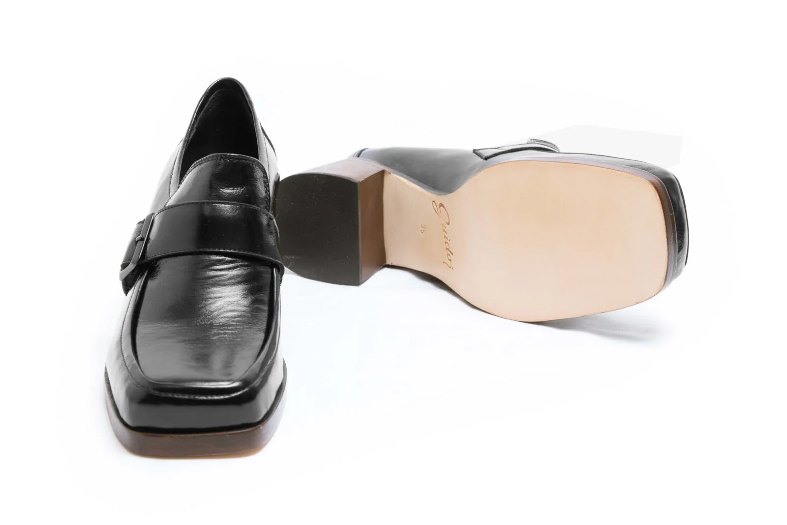 Moccasin High Heel Frida 7456 Black