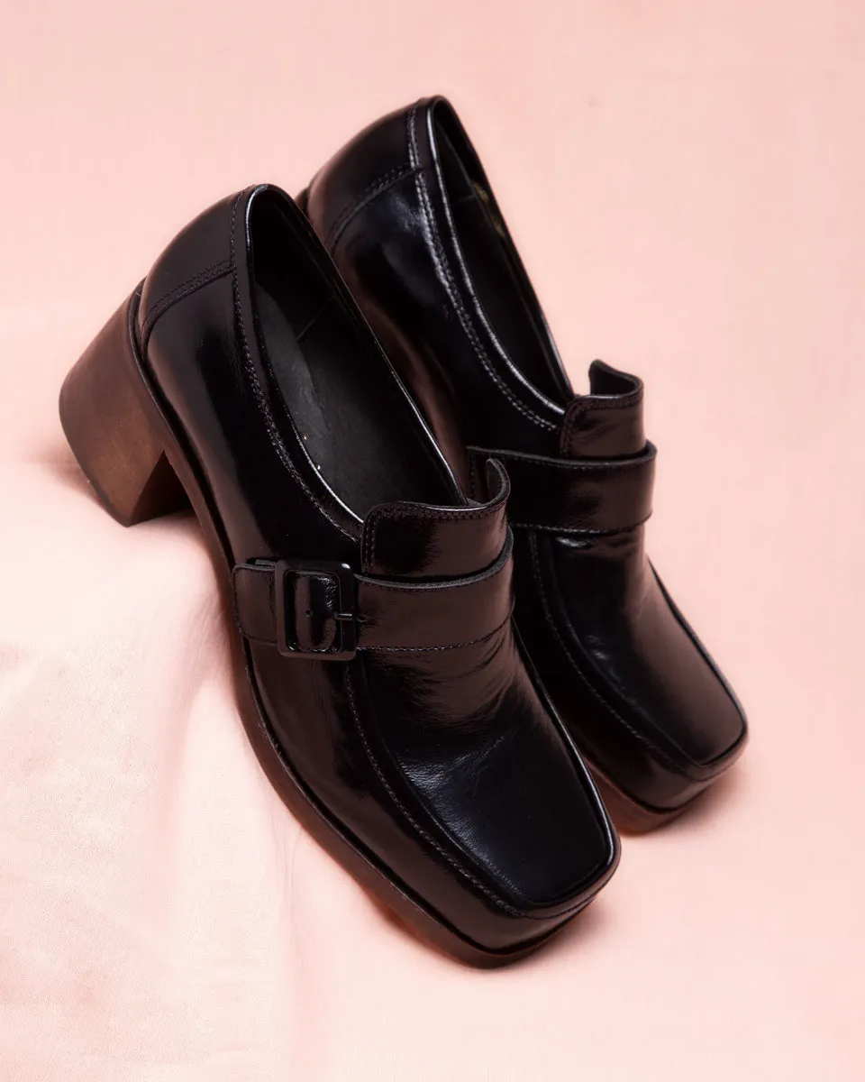 Moccasin High Heel Frida 7456 Black