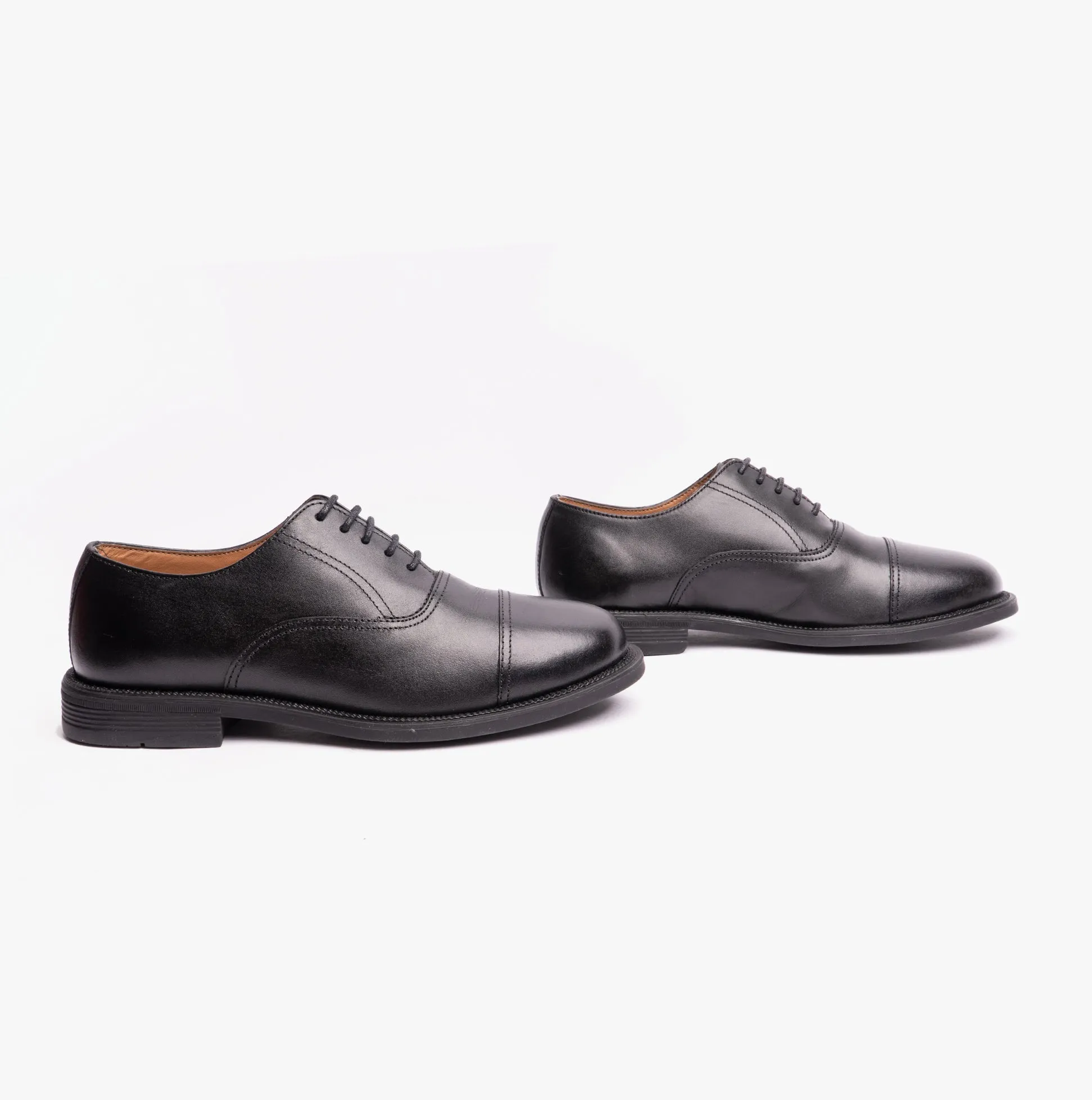 MORGAN XM620A Unisex Leather Oxford Shoes Black