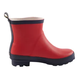 mySTYLE Women's Contrast Ankle Rain Boots