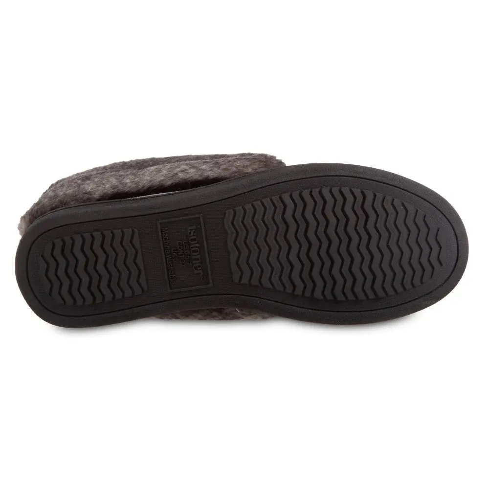 New with tags! Isotoner Women's Microsuede Nelly Moc Bootie Slippers in Brown, Sz L 8.5-9