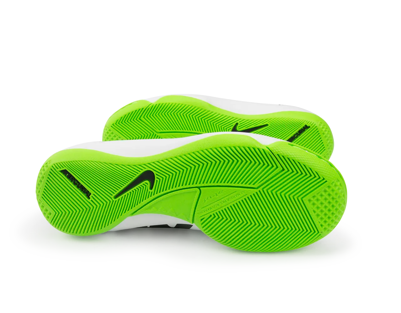 Nike Kids Mercurial Victory IV Indoor Soccer Shoes White/Black/ Electric Green