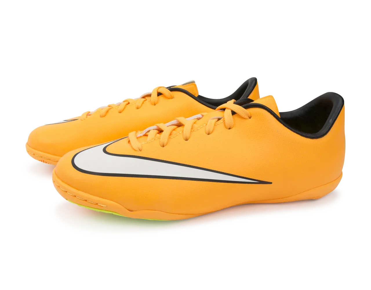 Nike Kids Mercurial Victory V Indoor Soccer Shoes Laser Orange/Black/Volt