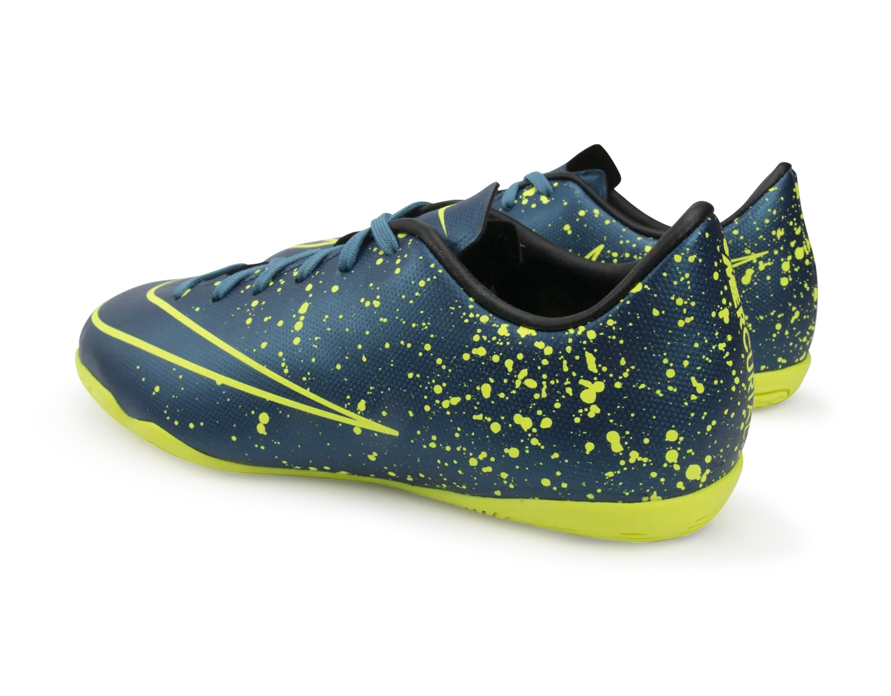 Nike Kids Mercurial Victory V Indoor Soccer Shoes Squadorn Blue/Black/Volt