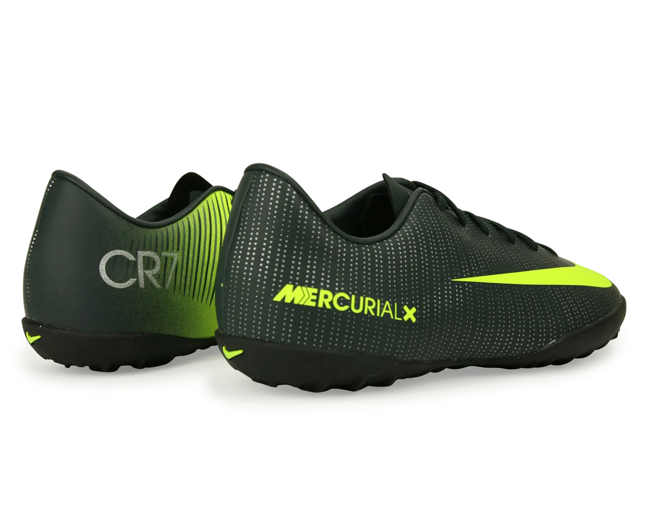 Nike Kids MercurialX Victory VI CR7 Turf Soccer Shoes Seaweed/Volt/Hasta/White