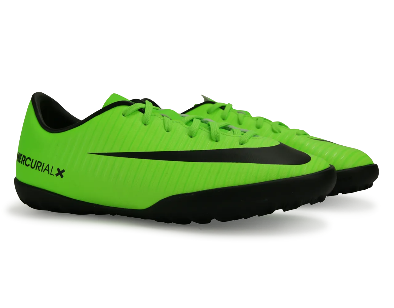Nike Kids MercurialX Victory VI Turf Soccer Shoes Electric Green/Black/Flash Lime