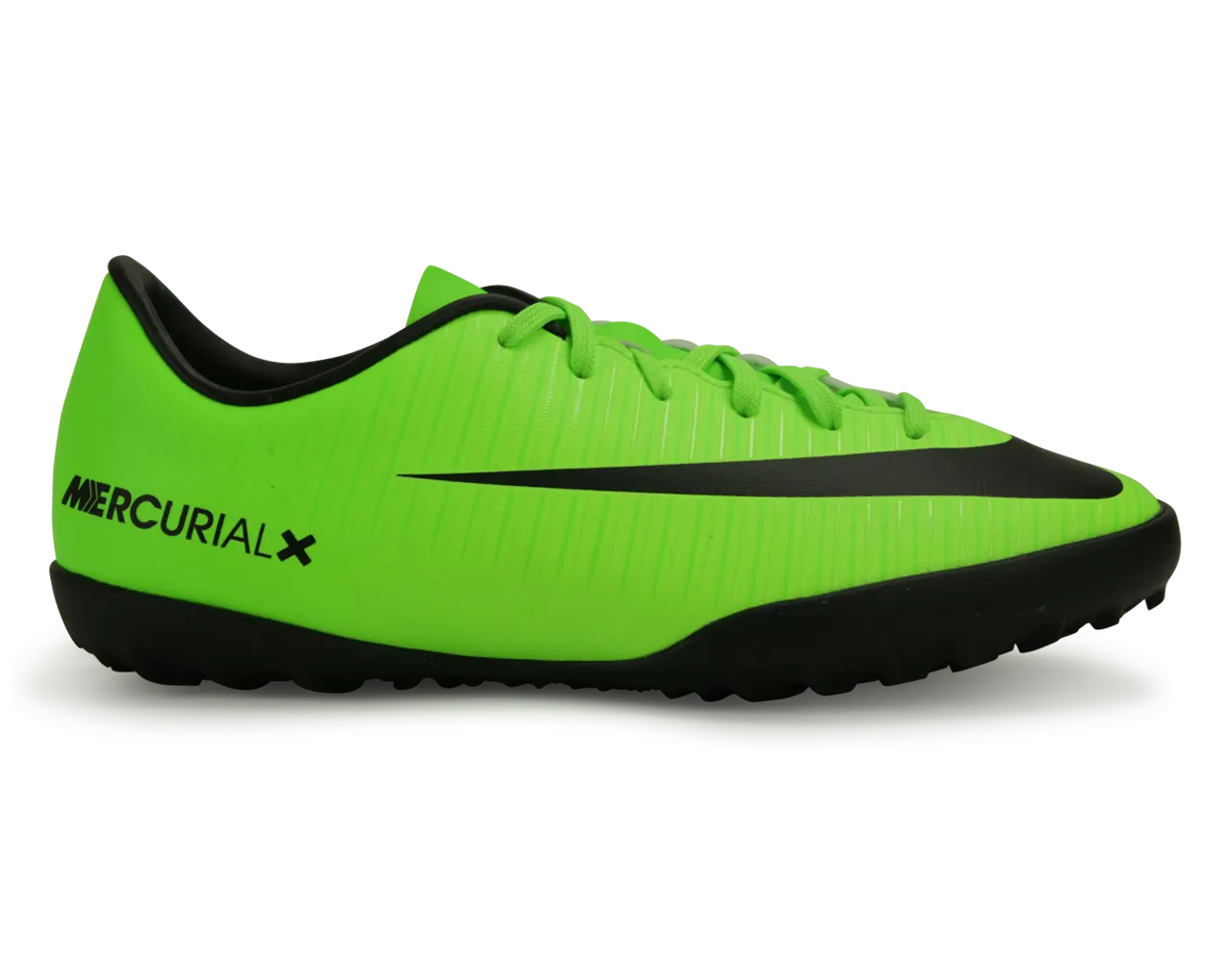Nike Kids MercurialX Victory VI Turf Soccer Shoes Electric Green/Black/Flash Lime