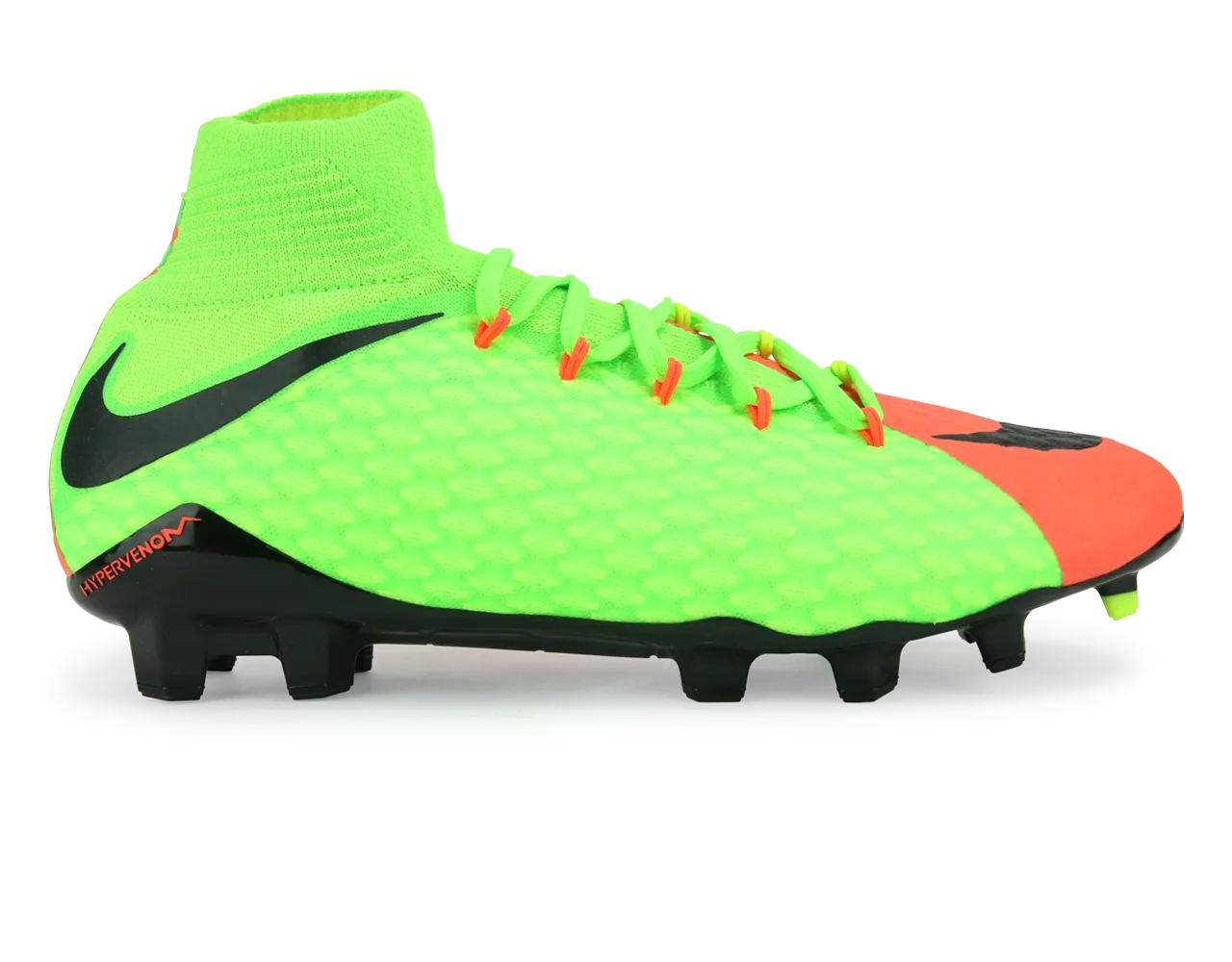 Nike Men's Hypervenom Phatal III Dynamic Fit FG Electric Green/Black/Hyper Orange